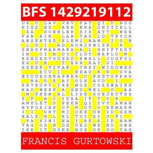 Bfs 1429219112: A Bfs Puzzle Paperback, Createspace Independent Publishing Platform