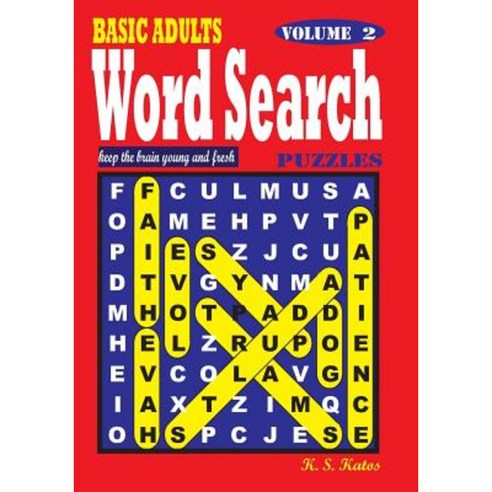 Basic Adults Word Search Puzzles Vol. 2 Paperback, Createspace Independent Publishing Platform