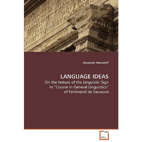 Language Ideas Paperback, VDM Verlag Dr. Mueller E.K.