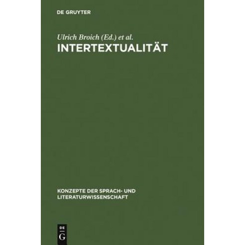 Intertextualitat Hardcover, de Gruyter