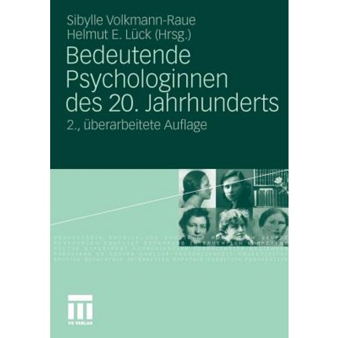 Bedeutende Psychologinnen Des 20. Jahrhunderts Paperback, Vs Verlag Fur Sozialwissenschaften