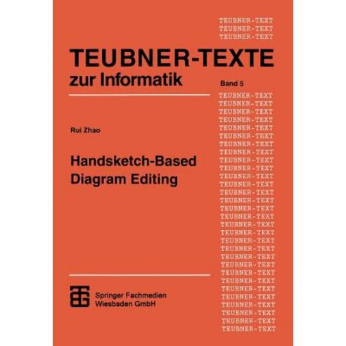 Handsketch-Based Diagram Editing Paperback, Vieweg+teubner Verlag