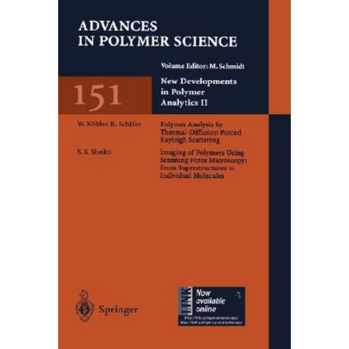 New Developments in Polymer Analytics II Hardcover, Springer