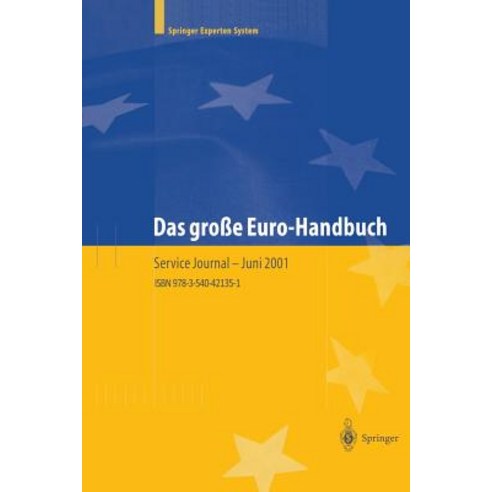 Das Groe Euro-Handbuch: Praxis Der Wahrungsumstellung Und Strategien Fur Neue Markte Paperback, Springer