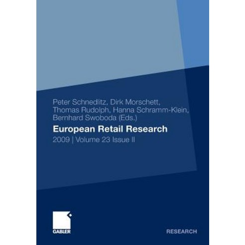 European Retail Research: 2009 - Volume 23 Issue II Paperback, Gabler Verlag