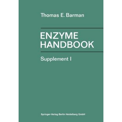 Enzyme Handbook: Supplement I Paperback, Springer