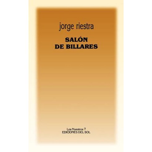 Salon de Billares Paperback, Del Sol Publishing