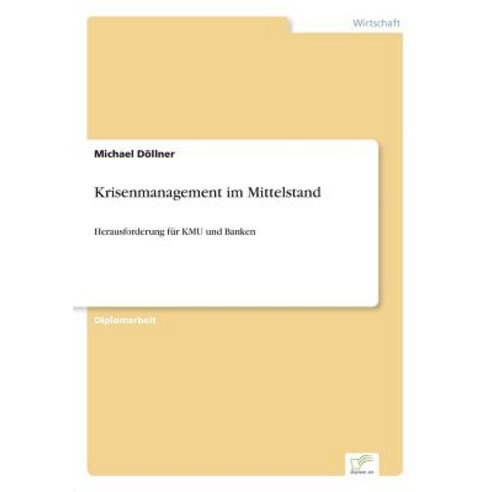 Krisenmanagement Im Mittelstand Paperback, Diplom.de