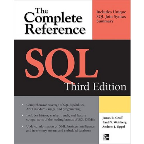 SQL the Complete Reference 3rd Edition Paperback, McGraw-Hill Education