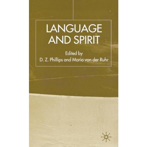 Language and Spirit Hardcover, Palgrave MacMillan
