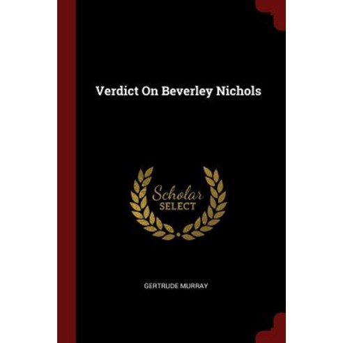 Verdict on Beverley Nichols Paperback, Andesite Press