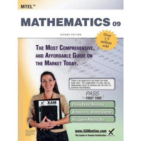 Mtel Mathematics 09 Teacher Certification Study Guide Test Prep Paperback, Xamonline.com