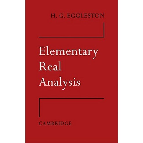 Elementary Real Analysis Paperback, Cambridge University Press