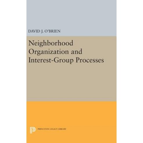 Neighborhood Organization and Interest-Group Processes Hardcover, Princeton University Press