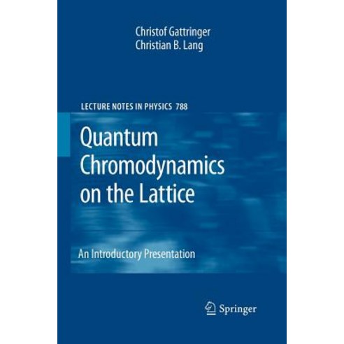 Quantum Chromodynamics on the Lattice: An Introductory Presentation Paperback, Springer