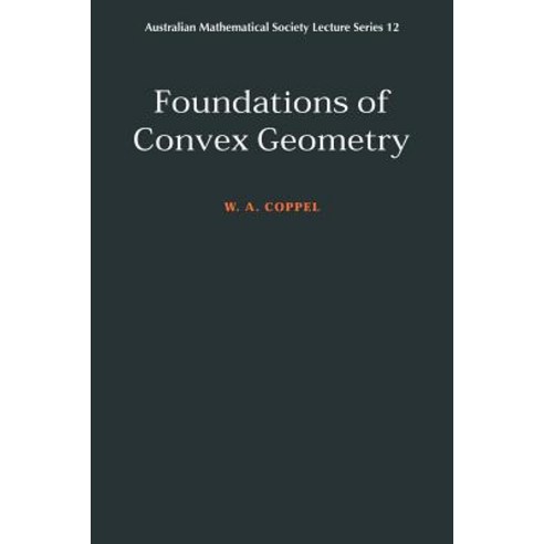 Foundations of Convex Geometry Paperback, Cambridge University Press