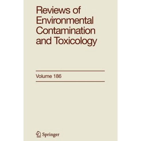 Reviews of Environmental Contamination and Toxicology 186 Paperback, Springer