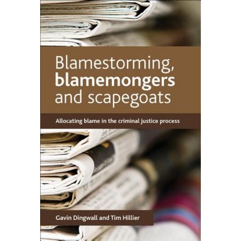 Blamestorming Blamemongers and Scapegoats: Allocating Blame in the Criminal Justice Process Paperback, Policy Press