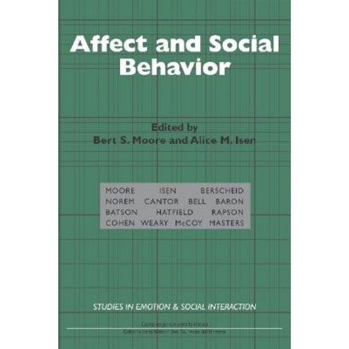 Affect and Social Behavior Hardcover, Cambridge University Press