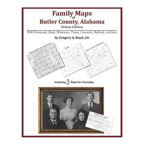 Family Maps of Butler County Alabama Deluxe Edition Paperback, Arphax Publishing Co.