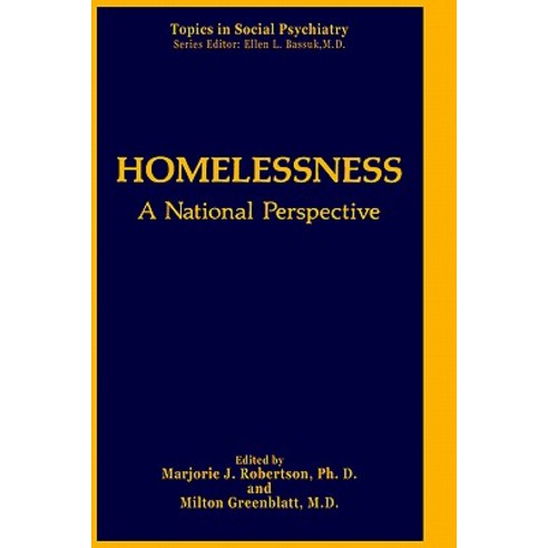 Homelessness: A National Perspective Hardcover, Springer