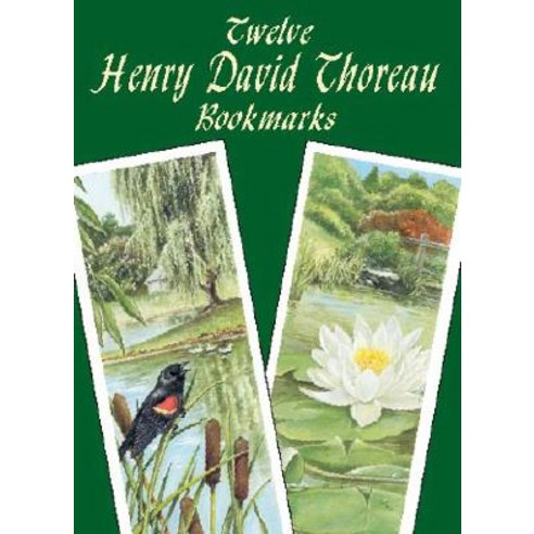 Twelve Henry David Thoreau Bookmarks Paperback, Dover Publications