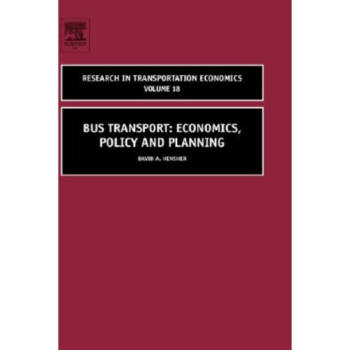 Bus Transport: Economics Policy and Planning Hardcover, JAI Press