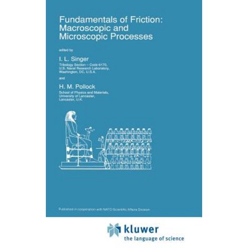 Fundamentals of Friction: Macroscopic and Microscopic Processes Hardcover, Springer