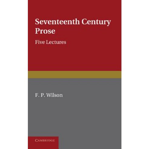 Seventeenth Century Prose, Cambridge University Press