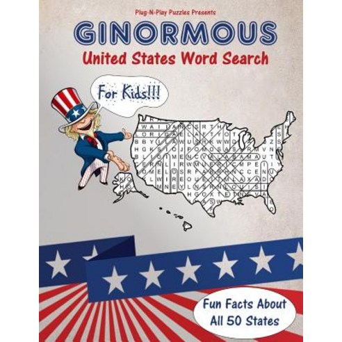 Ginormous United States Word Search Paperback, Createspace Independent Publishing Platform