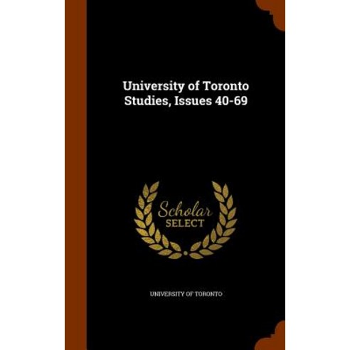 University of Toronto Studies Issues 40-69 Hardcover, Arkose Press