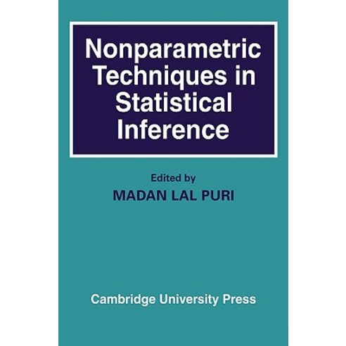 Nonparametric Techniques in Statistical Inference Paperback, Cambridge University Press
