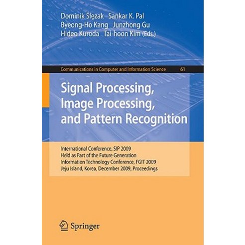 Signal Processing Image Processing and Pattern Recognition Paperback ...
