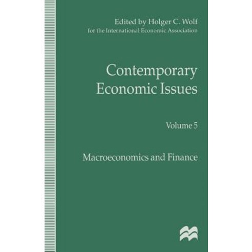 Contemporary Economic Issues: Macroeconomics and Finance Paperback, Palgrave MacMillan