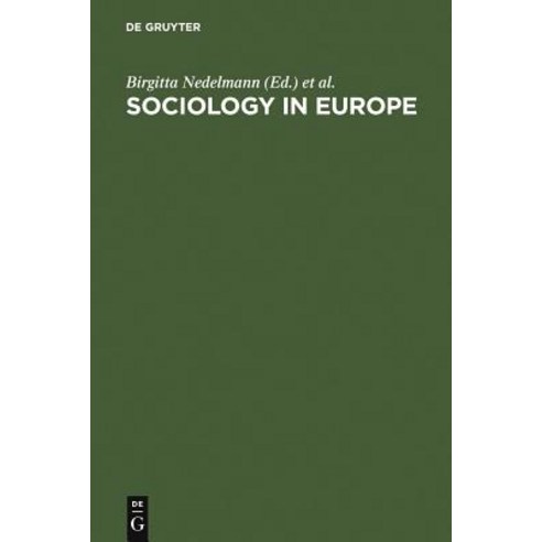 Sociology in Europe Hardcover, Walter de Gruyter