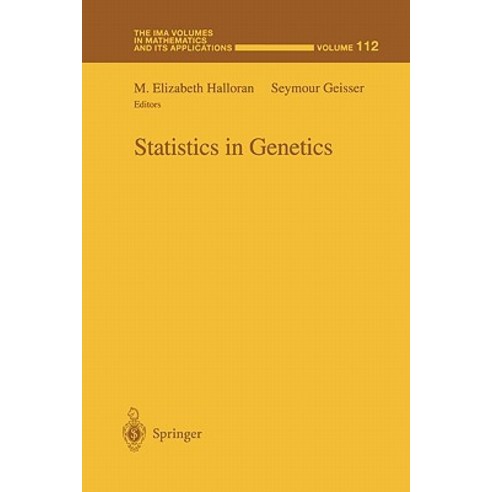 Statistics in Genetics Paperback, Springer