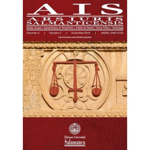 Ais (2016 Vol. 4 N. 2): Ars Iuris Salmanticensis Paperback, Createspace Independent Publishing Platform