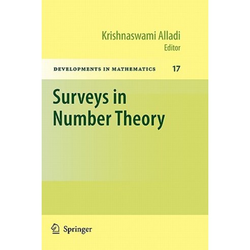 Surveys in Number Theory Paperback, Springer
