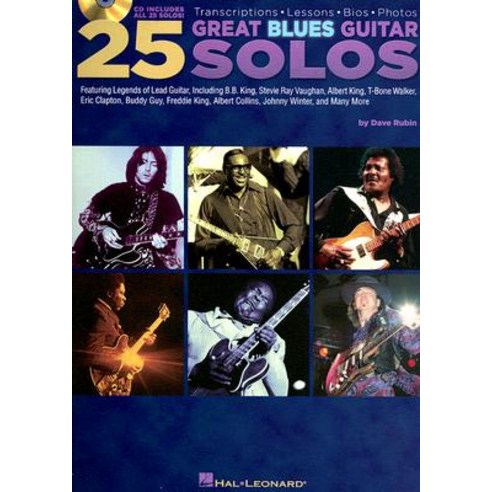 25 Great Blues Guitar Solos [With CD] Paperback, Hal Leonard Publishing Corporation