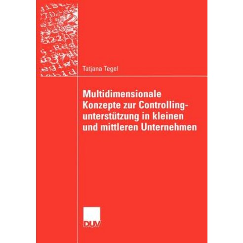 Multidimensionale Konzepte Zur Controllingunterstutzung in Kleinen Und Mittleren Unternehmen Paperback, Deutscher Universitatsverlag