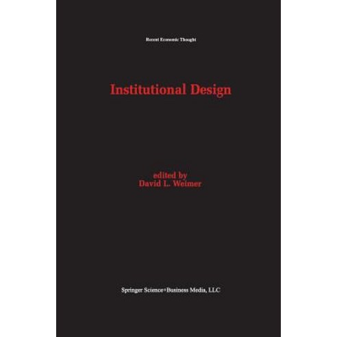 Institutional Design Paperback, Springer