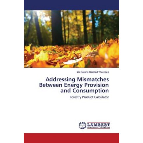 Addressing Mismatches Between Energy Provision and Consumption Paperback, LAP Lambert Academic Publishing