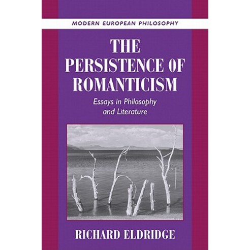 The Persistence of Romanticism: Essays in Philosophy and Literature Paperback, Cambridge University Press