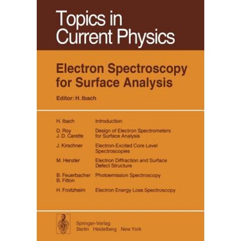 Electron Spectroscopy for Surface Analysis Paperback, Springer