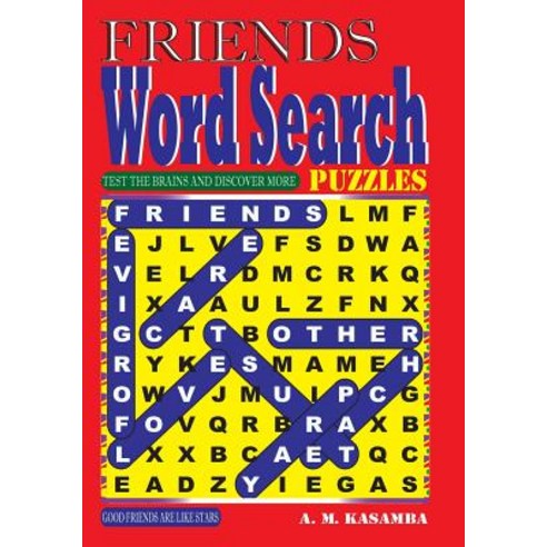 Friends Word Search Puzzles Paperback, Createspace Independent Publishing Platform