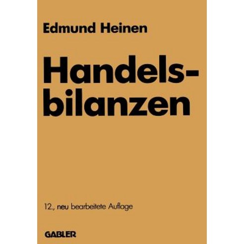 Handelsbilanzen Paperback, Gabler Verlag