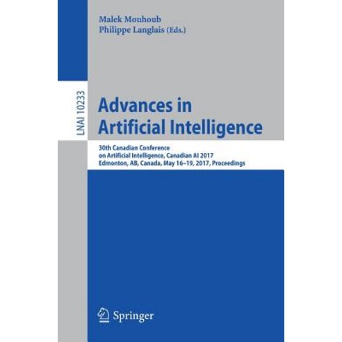Advances in Artificial Intelligence: 30th Canadian Conference on Artificial Intelligence Canadian AI ..., Springer