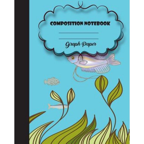 Graph Rued Composition Notebook 8 X 10 120 Pages Fish Potter Style Seamless: Composition Notebook for..., Createspace Independent Publishing Platform