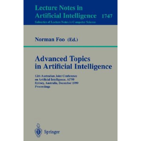 Advanced Topics in Artificial Intelligence: 12th Australian Joint Conference on Artificial Intelligenc..., Springer
