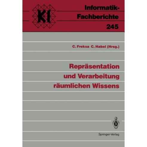 Reprasentation Und Verarbeitung Raumlichen Wissens, Springer